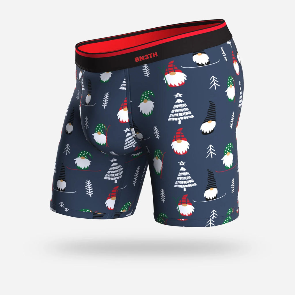 BN3TH Boxer Gnome for the Holidays Navy | Breathable, 3D Pouch