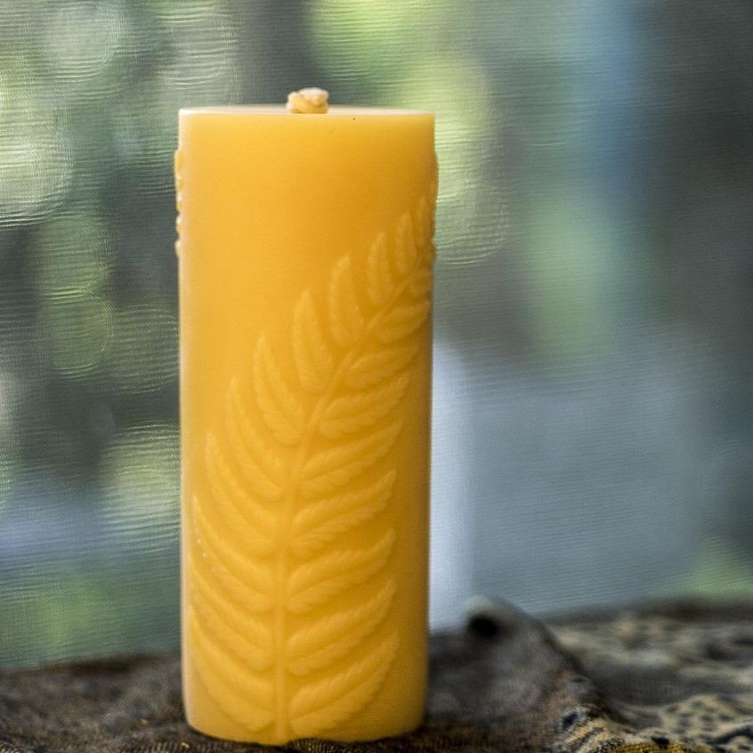 Bees Wax Works - Pillar Candle - Simple Fern