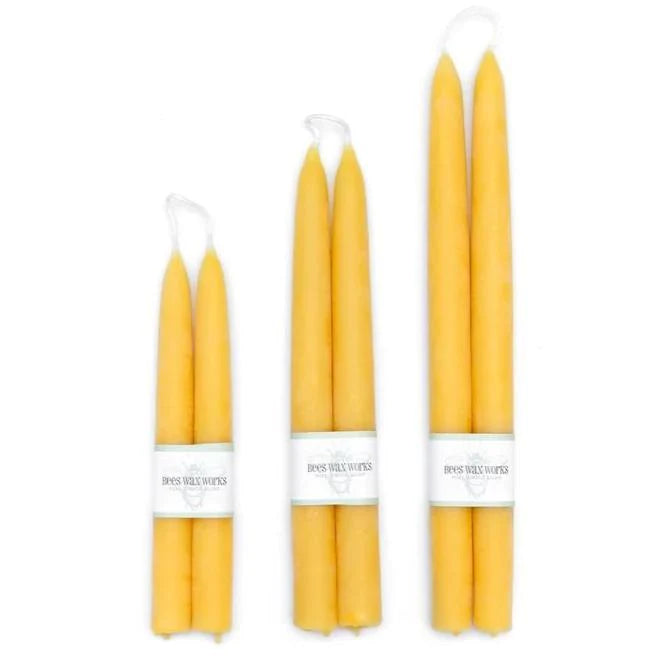 Bees Wax Works Taper Candles - Handmade on Vancouver Island