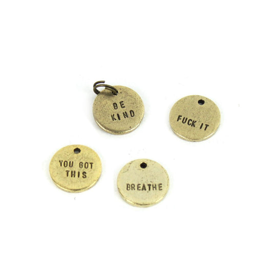 Bella Vita Charms - Mantra Charms - Gold Plated