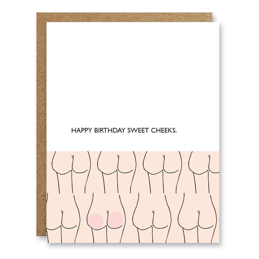 Boo To You Birthday Card Sweet Cheeks | Designed & Printed in Canada 