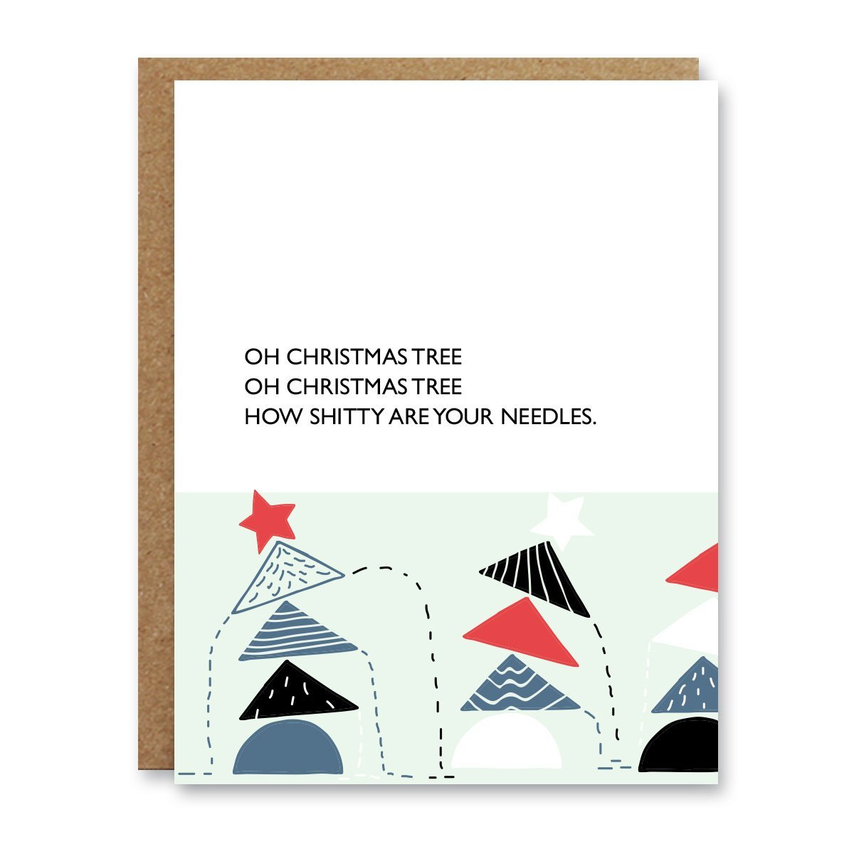 Boo To You - Christmas Card - Needles