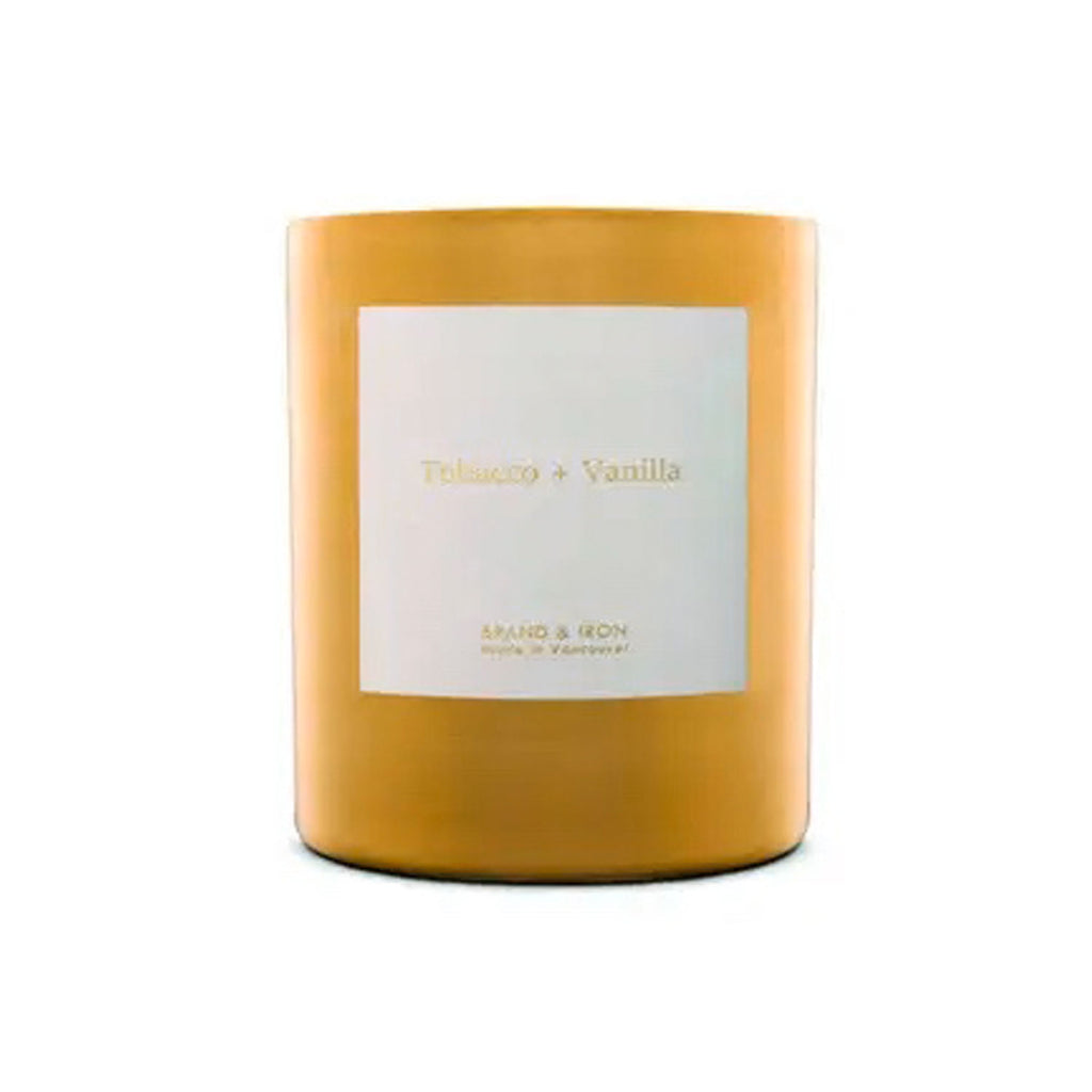Brand & Iron Gold Series Soy Candle | Tobacco + Vanilla