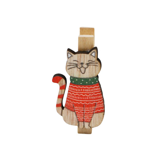 Cat Clip | Wooden