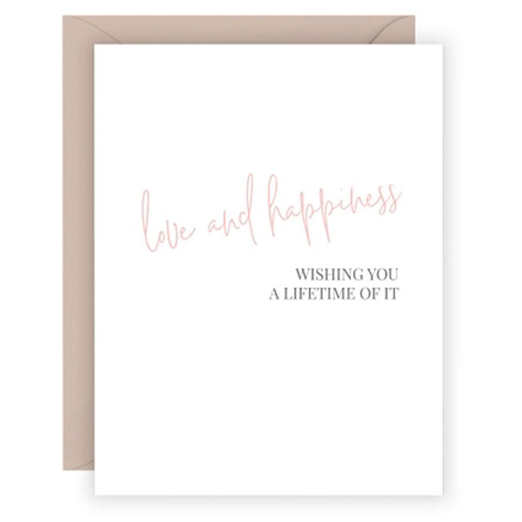 Carina Paper Wedding Card | Love and Happiness, Designed in USA