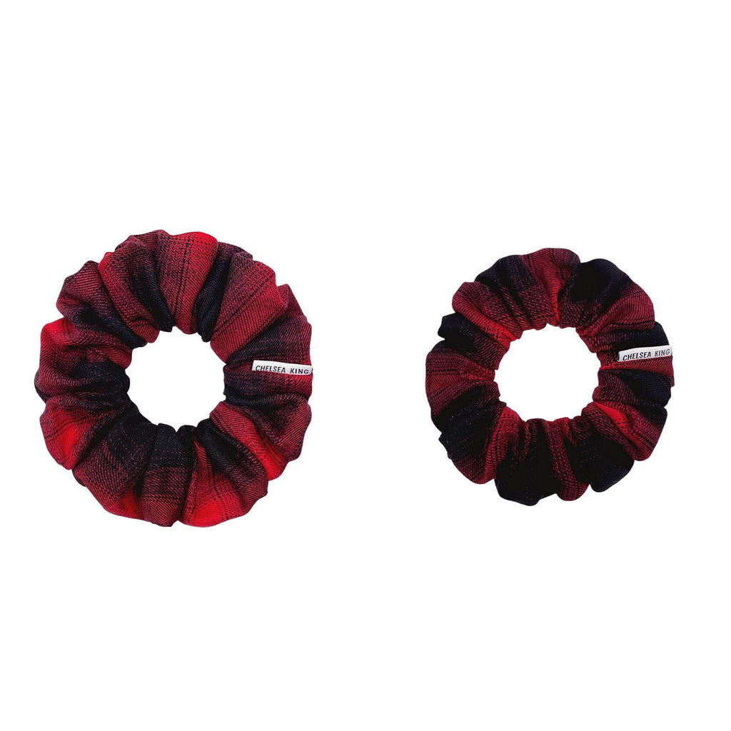 Chelsea Scrunchie | Buffalo Check, Two Sizes