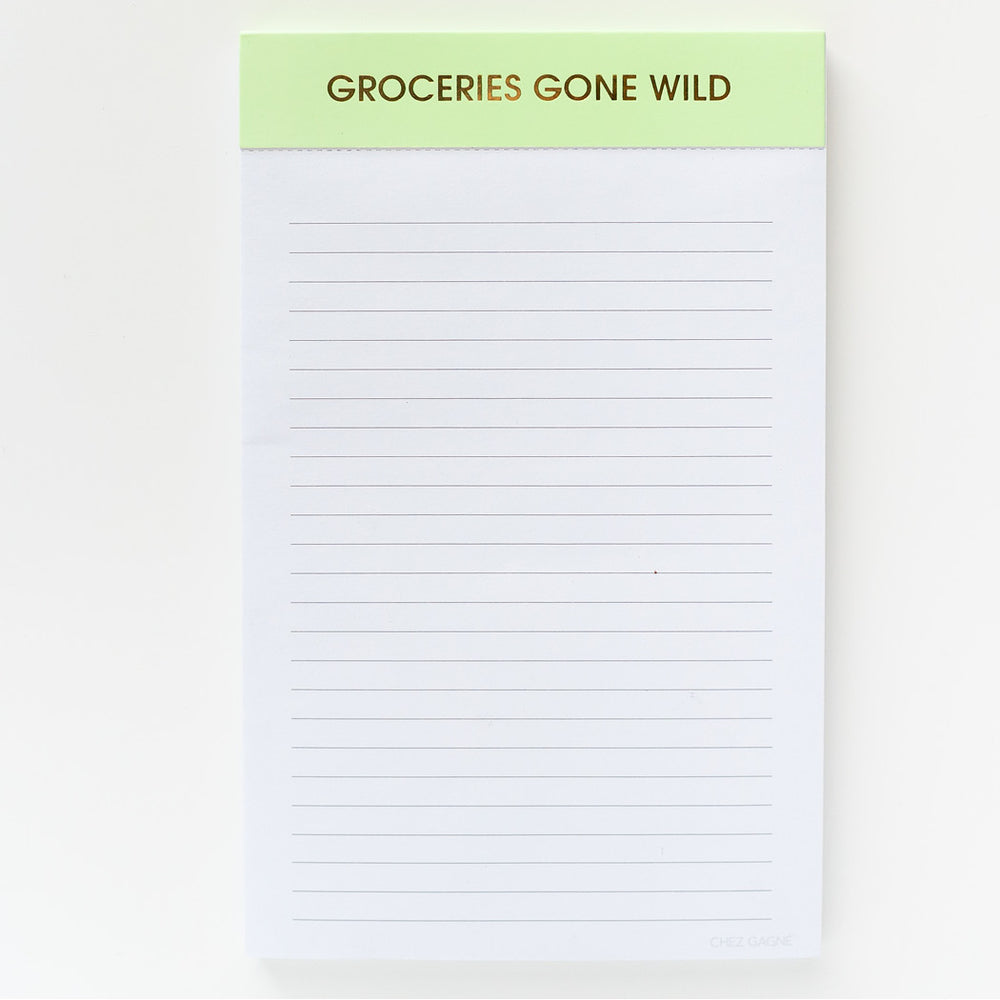 Chez Gagne Notepad | Groceries Gone Wild , Designed by USA