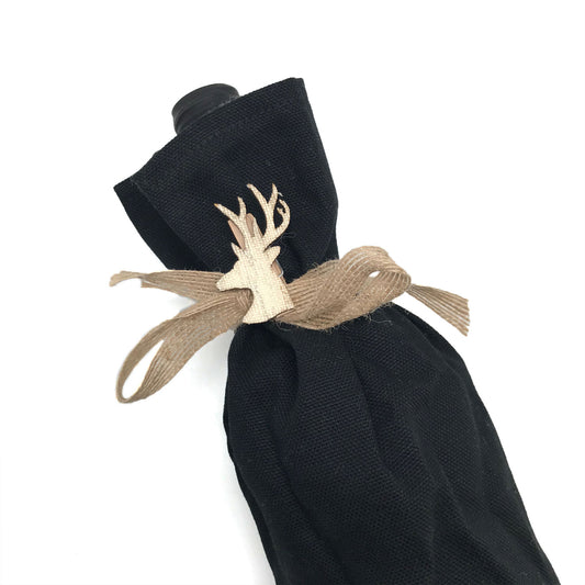 Mini Holiday Deer Clip | Wooden