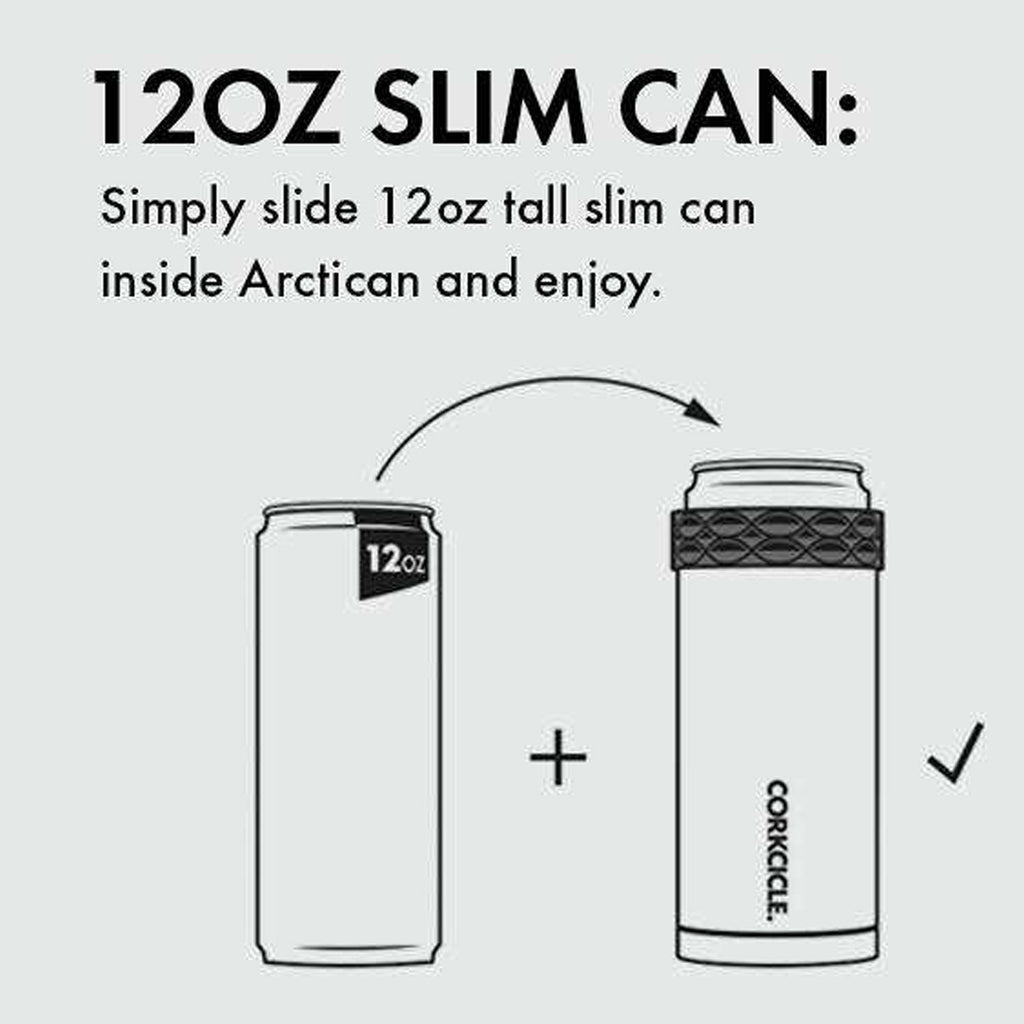 Corkcicle Stainless Steel Slim Arctican 12oz | Dragonfly