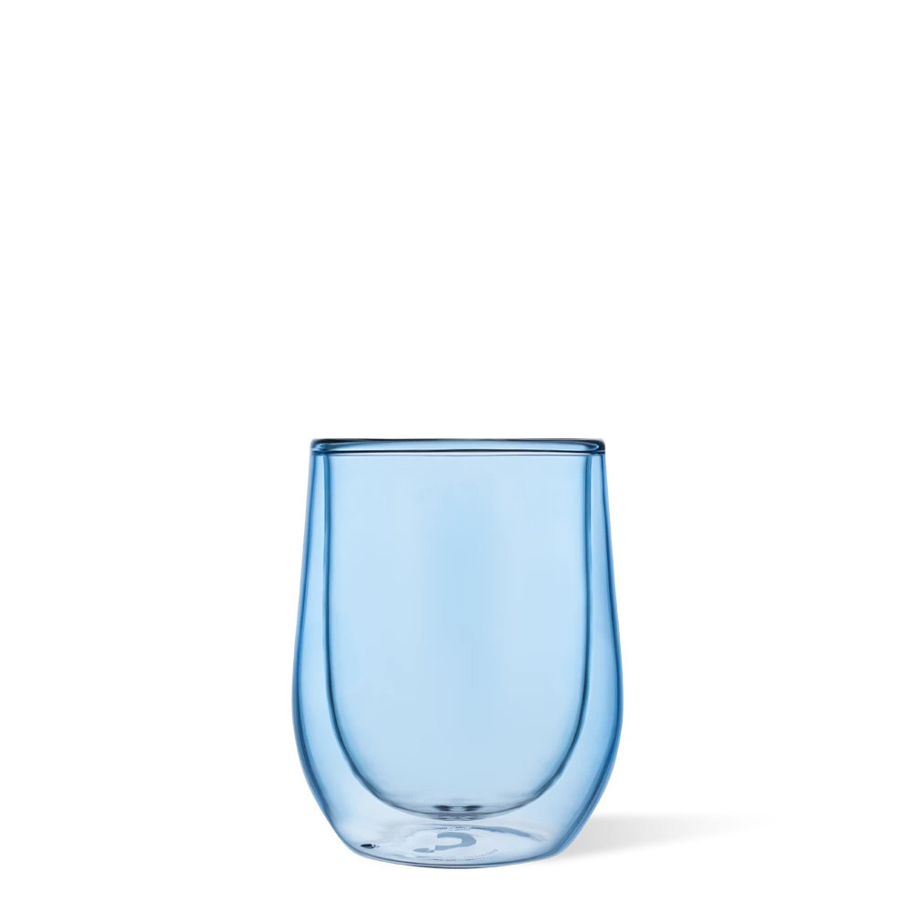 Corkcicle Glass Stemless 12 oz | Ice Blue