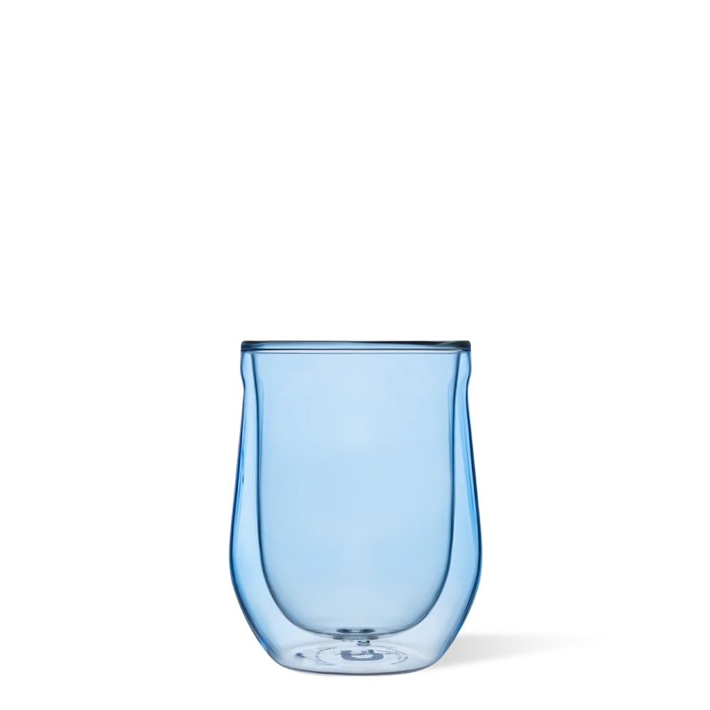 Corkcicle Glass Stemless 12 oz | Ice Blue