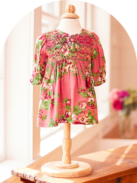April Cornell Francesca Baby Dress - Rose