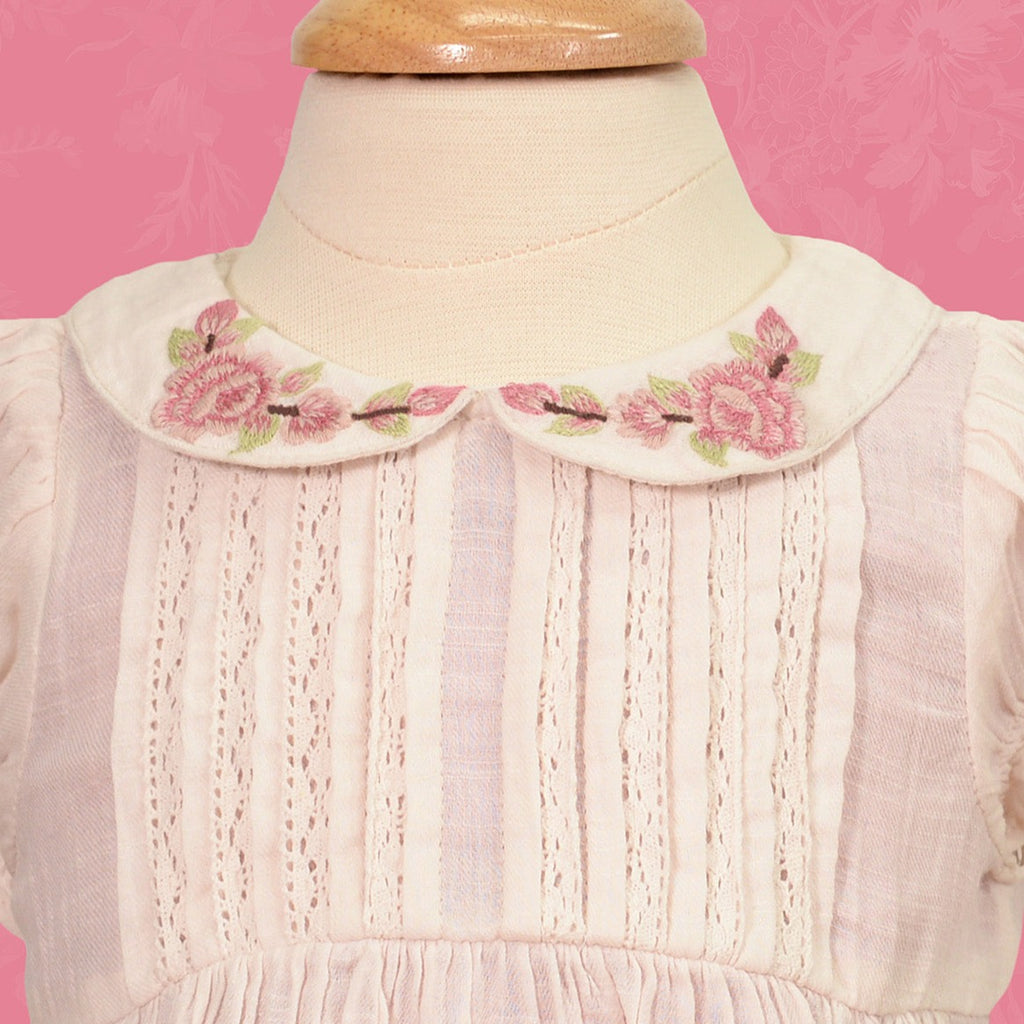April Cornell Hannah Baby Dress Ecru | Cotton, Designed in Canada