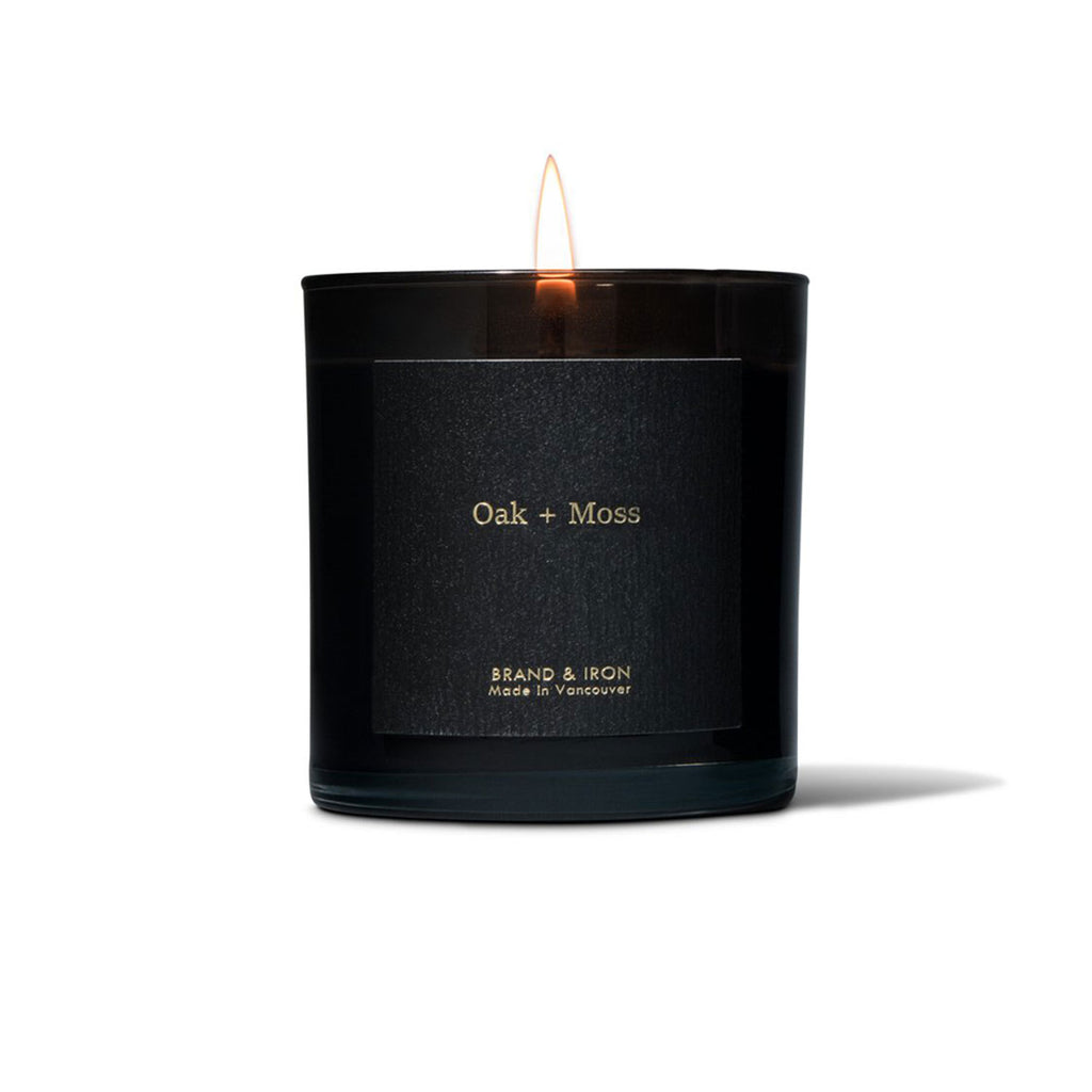 Brand & Iron Dark Series Candle Oak + Moss at Twang and Pearl