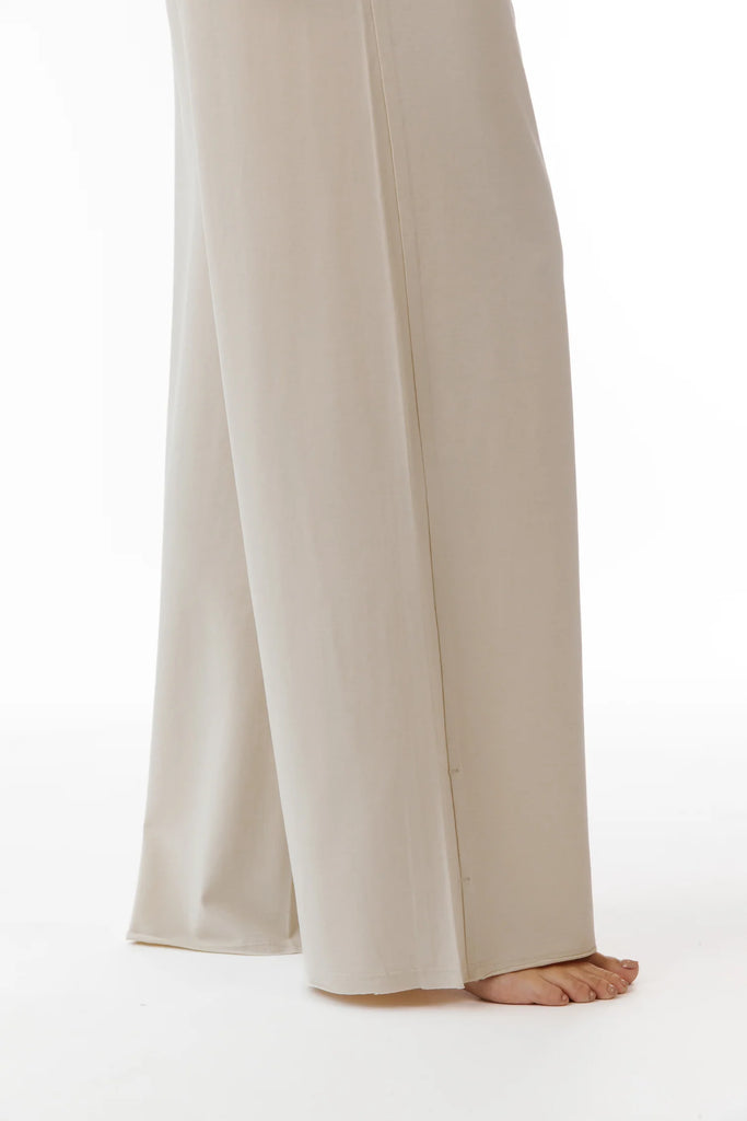 Paper Label Emily Wide Leg Pant - Oatmeal, Designed in Canada