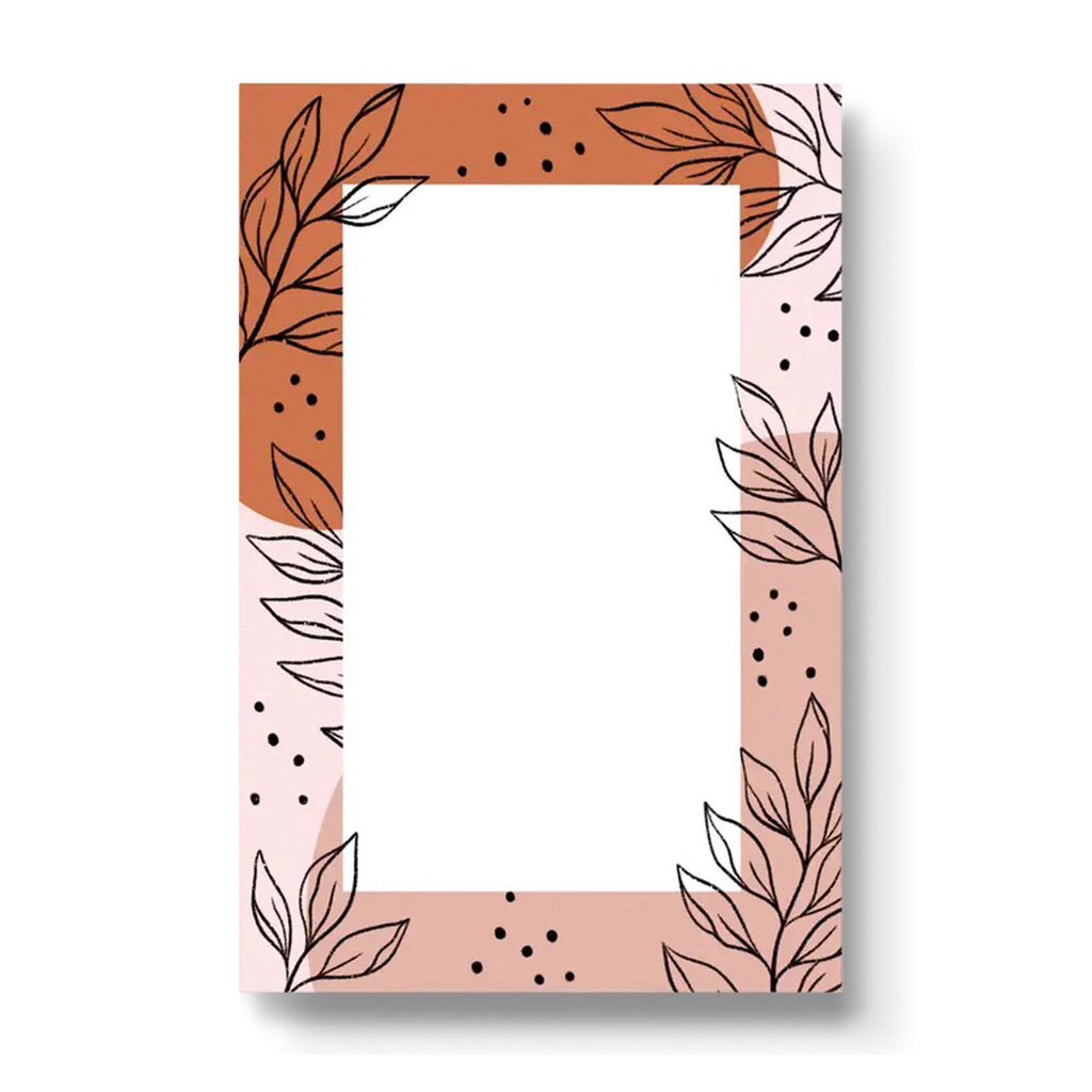 Elyse Breanne Design Notepad | Pink Leaves, 4x6