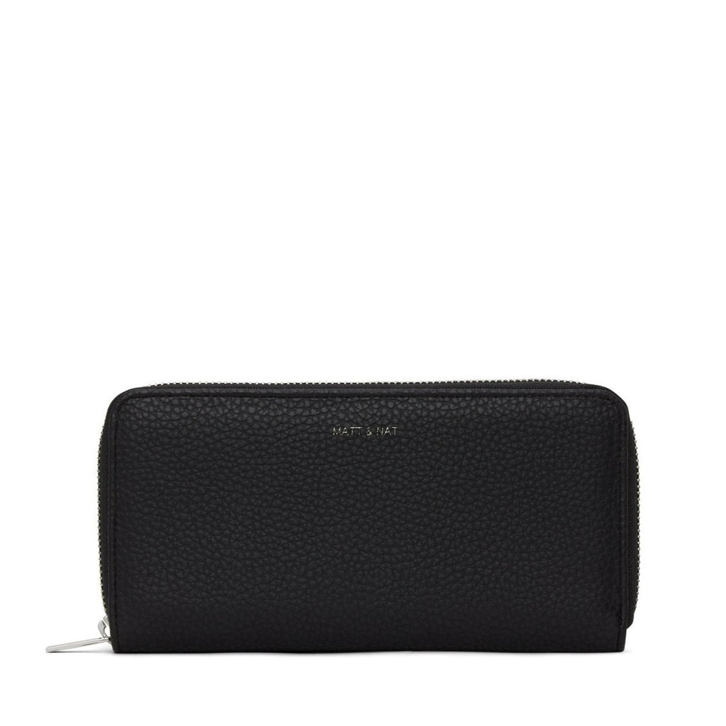 Matt & Nat Central Wallet | Black, Vegan Leather