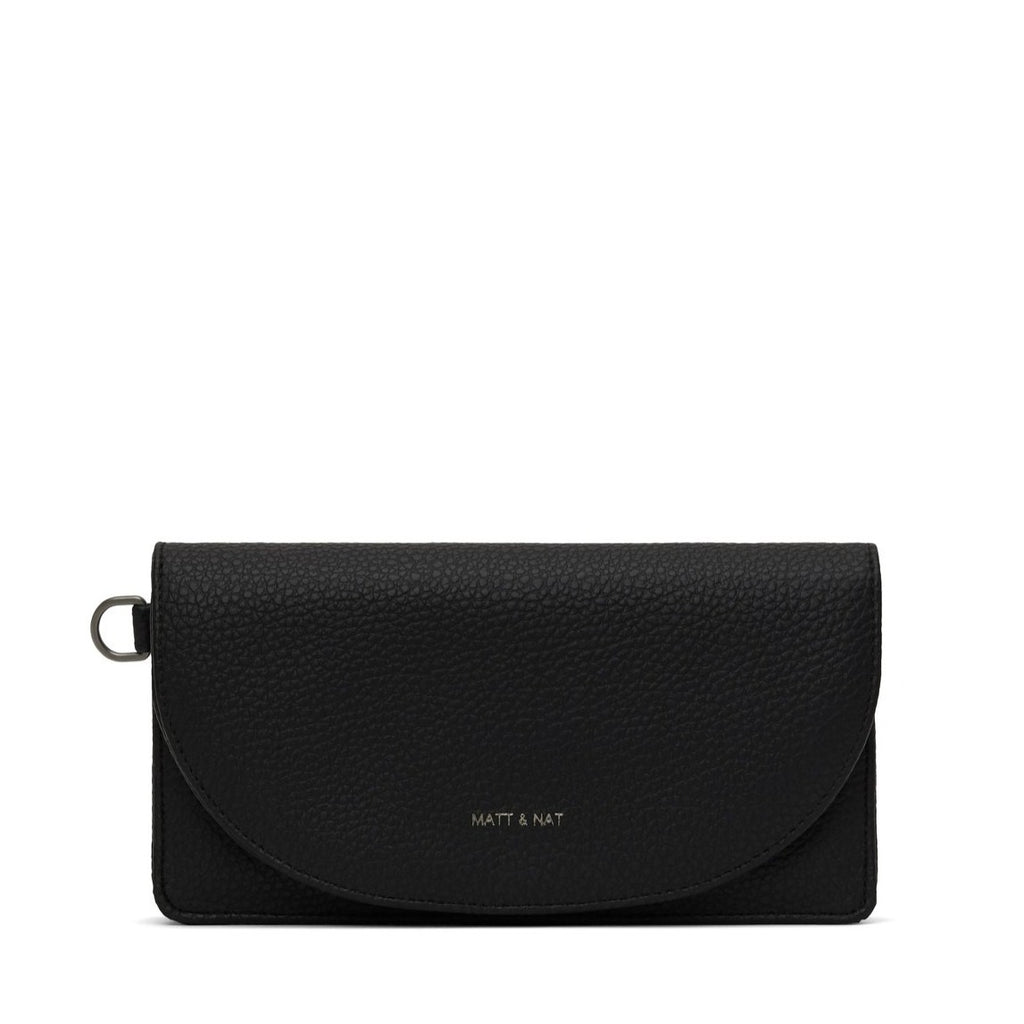 Matt & Nat Note Wallet | Purity Black, Vegan Leather