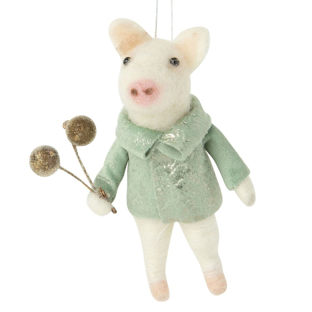 Felted Friends Ornament | Fancy Pants Piggies