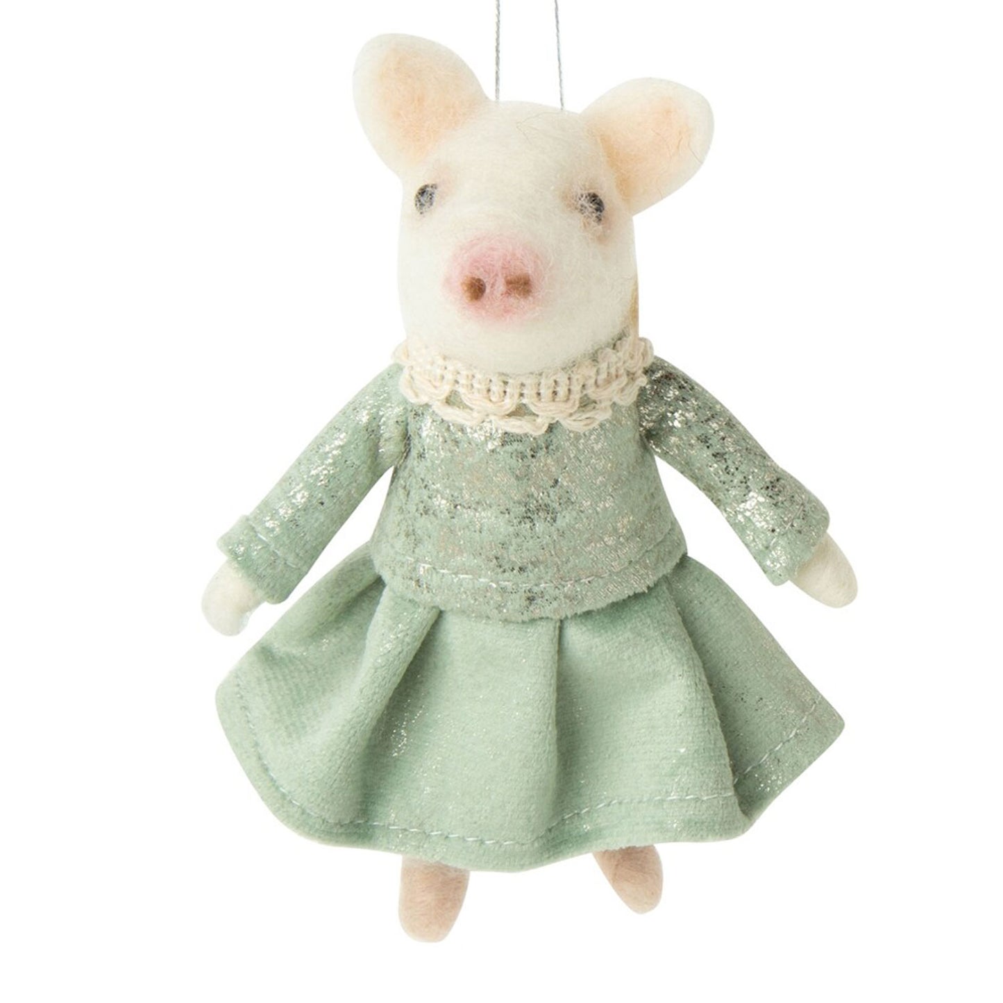 Felted Friends Ornament | Fancy Pants Piggies