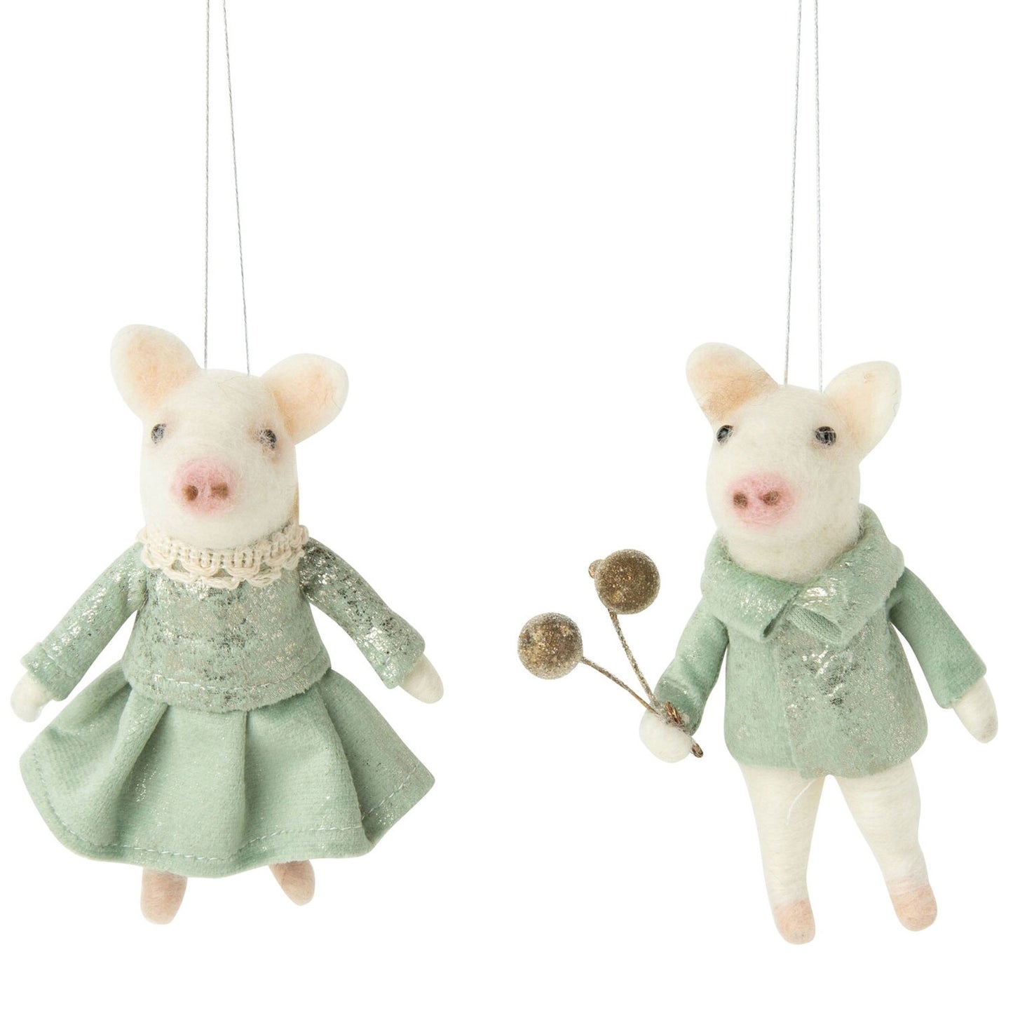 Felted Friends Ornament | Fancy Pants Piggies