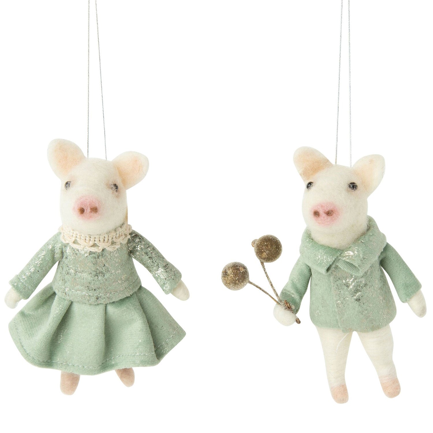 Felted Friends Ornament | Fancy Pants Piggies