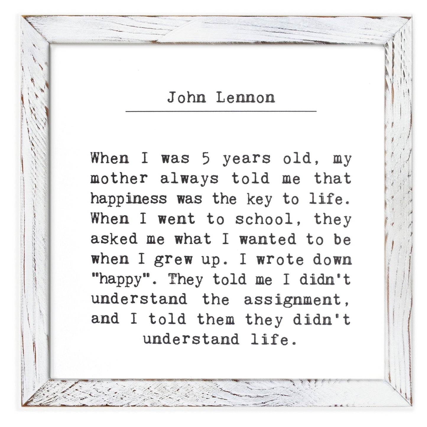 Handmade Framed Sign | Home Decor With Inspirational Quote