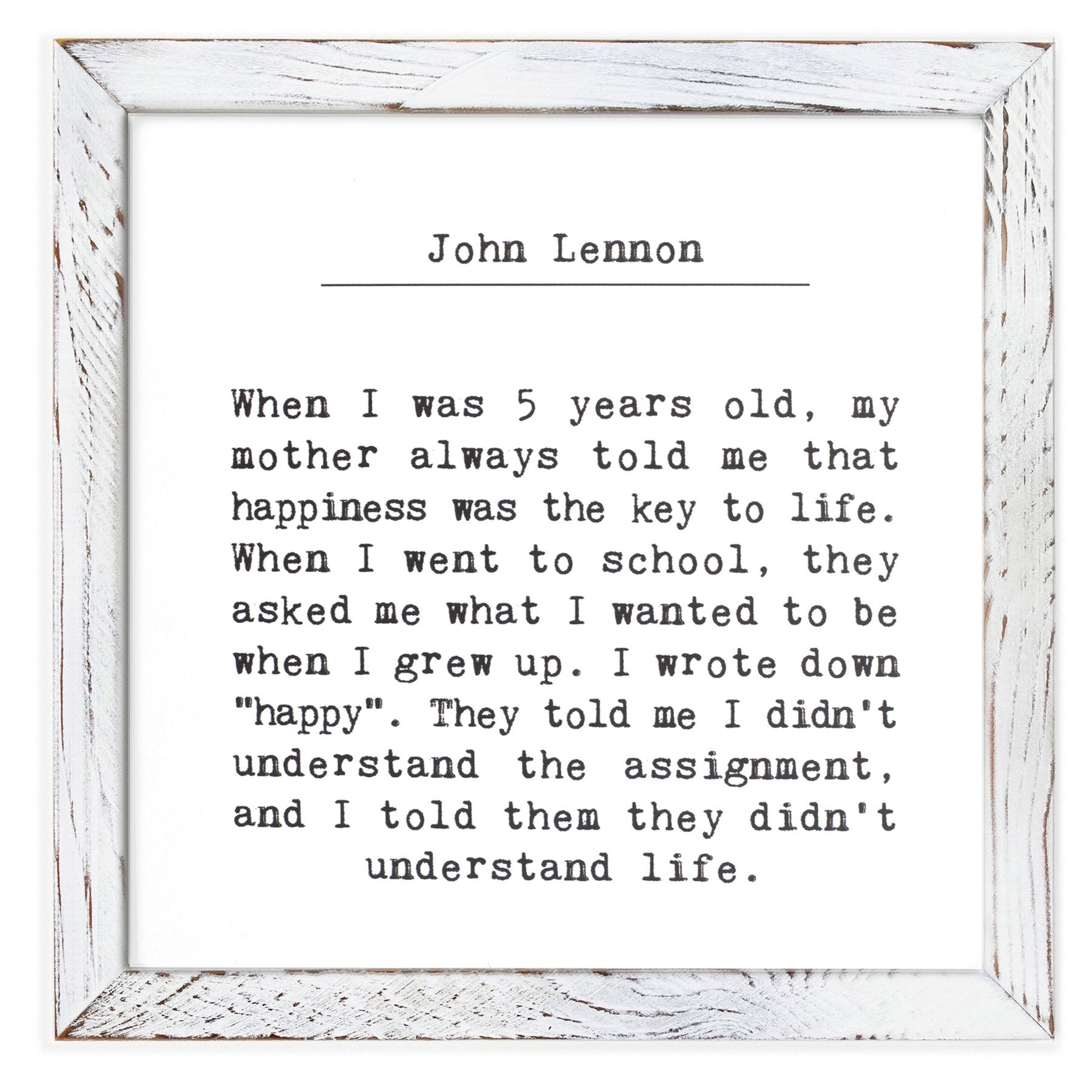 Handmade Framed Sign | Home Decor With Inspirational Quote