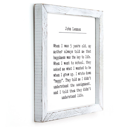 Handmade Framed Sign | Home Decor With Inspirational Quote