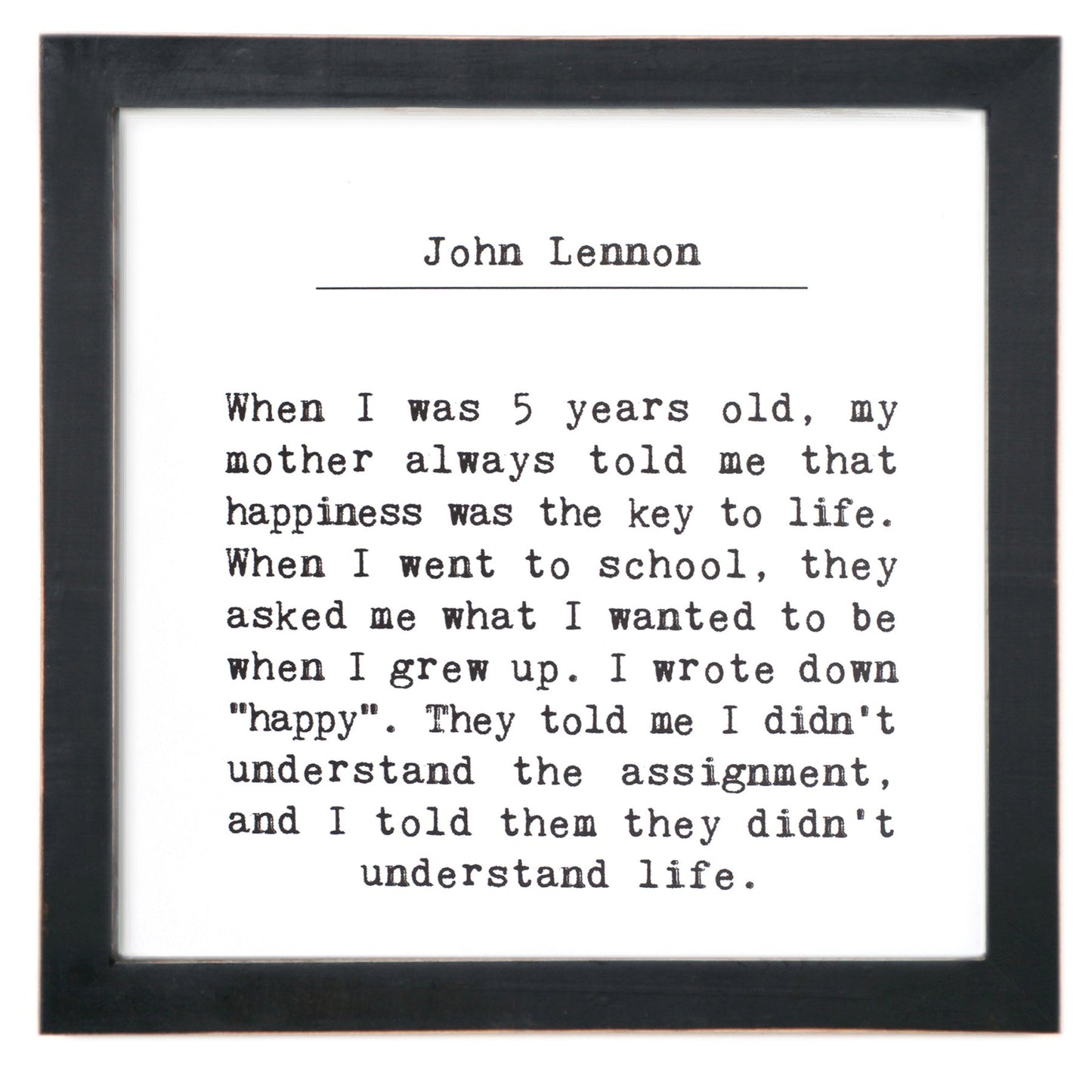 Handmade Framed Sign | Home Decor With Inspirational Quote
