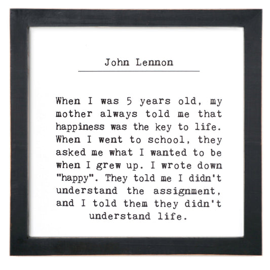 Handmade Framed Sign | Home Decor With Inspirational Quote