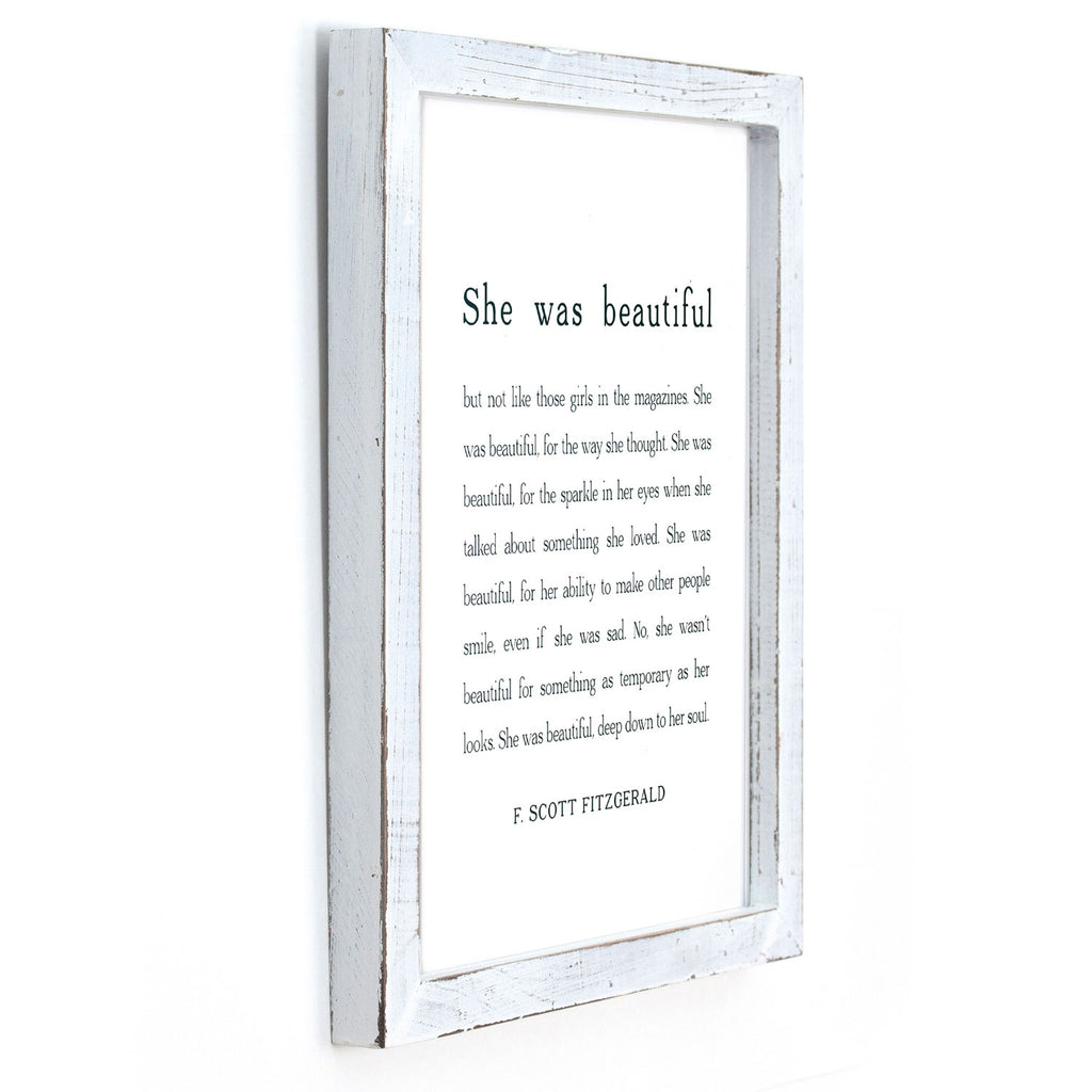 Handmade Framed Sign | Home Decor With Inspirational Quote