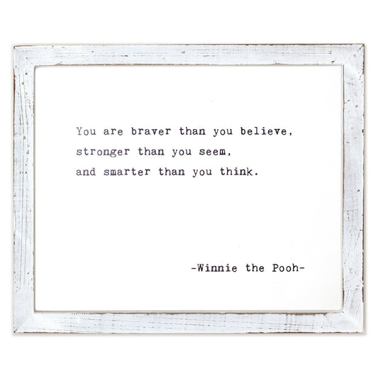 Handmade Framed Sign | Home Decor With Inspirational Quote