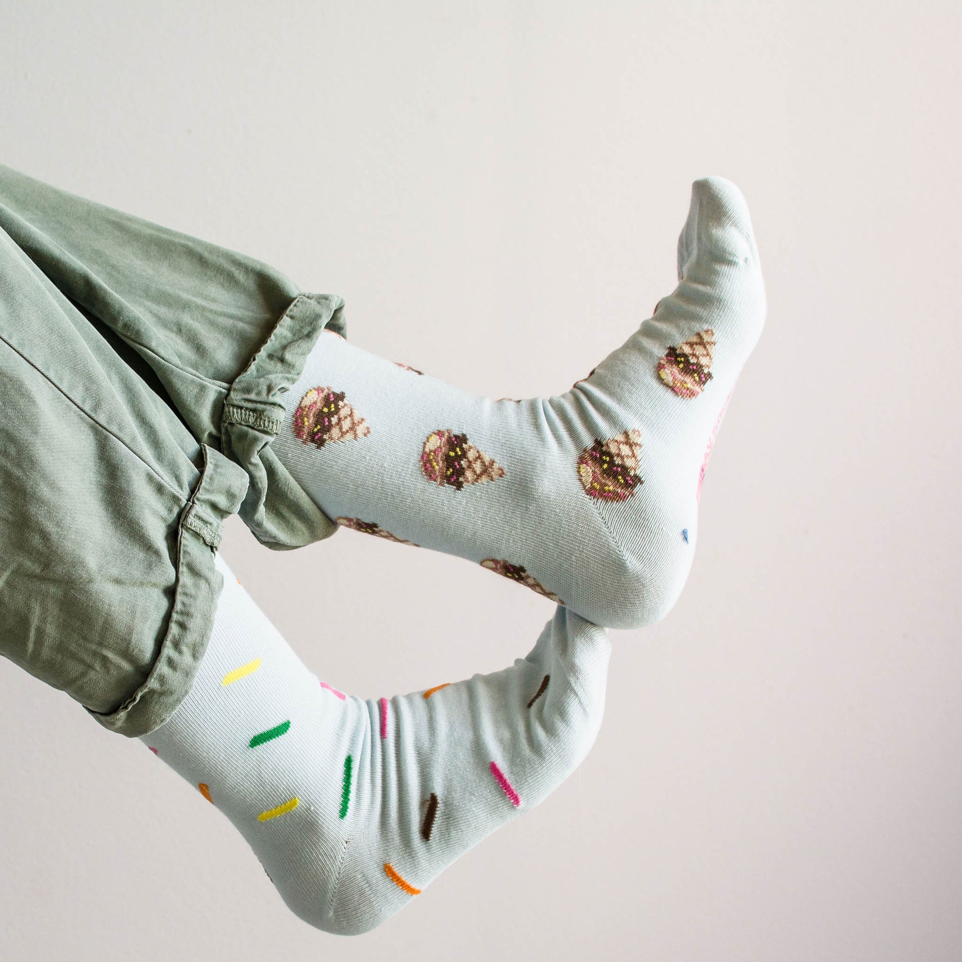 Friday Sock Co. Women's Mismatched Socks | Ice Cream & Sprinkles