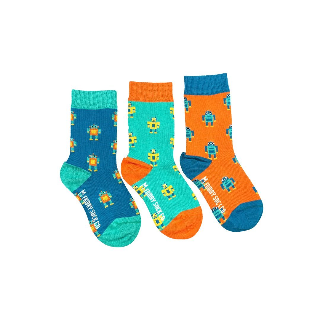 Friday Sock Co. Kids Socks Robots