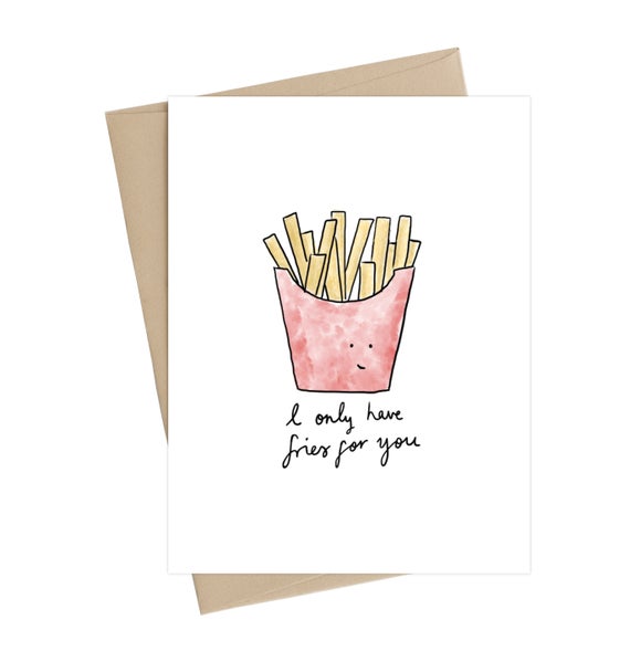 Little May Papery Love Card Fries for You | Designed and Made in Canada