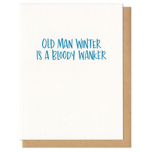 Frog & Toad Press Holiday Card | Old Man Winter | Made in USA