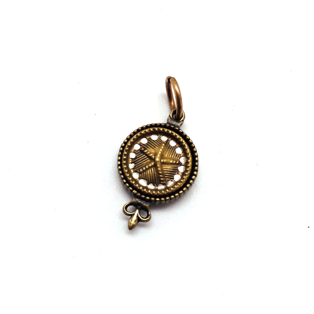 Necklace Charm - One Of A Kind, Antique Victorian-Era Button