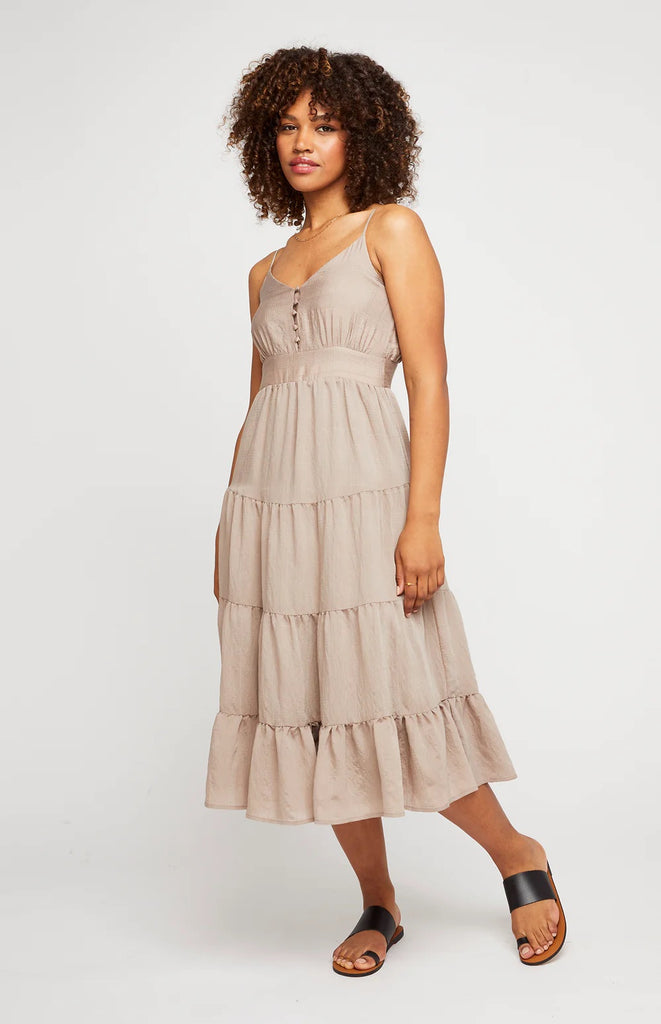 Gentle Fawn Cleo Dress | Taupe, Designed in Canada