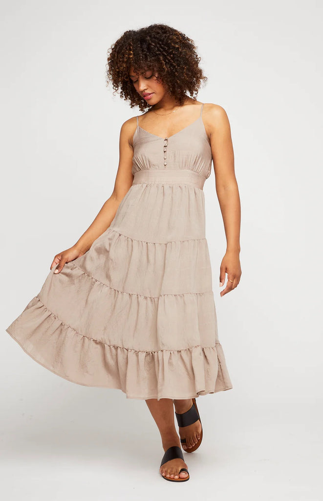 Gentle Fawn Cleo Dress | Taupe, Designed in Canada