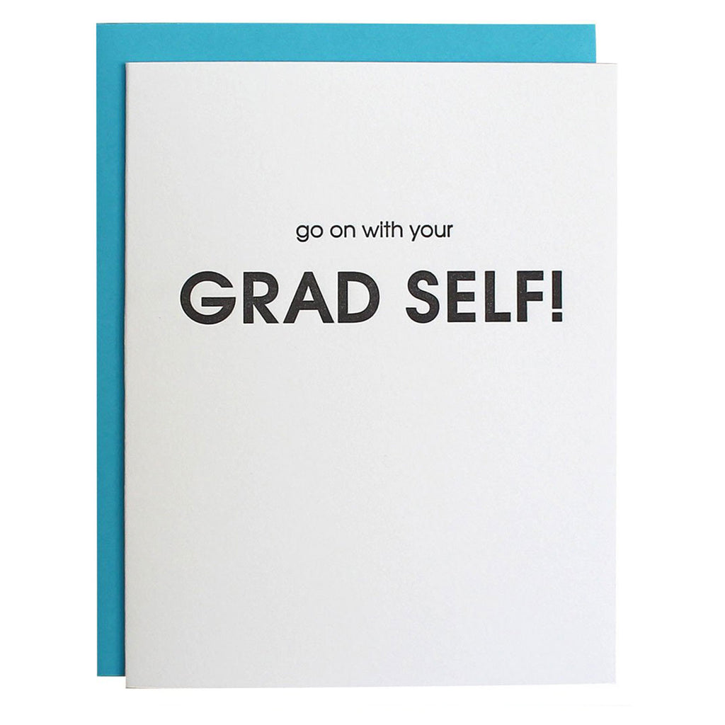 Chez Gagne Congratulations Card | Grad Self, Blank Inside