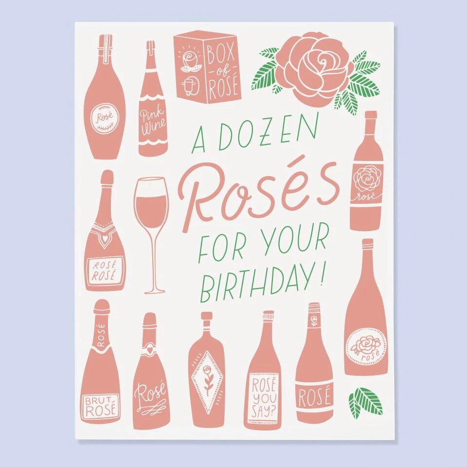 The Good Twin Birthday Card | Dozen Roses, Made in California