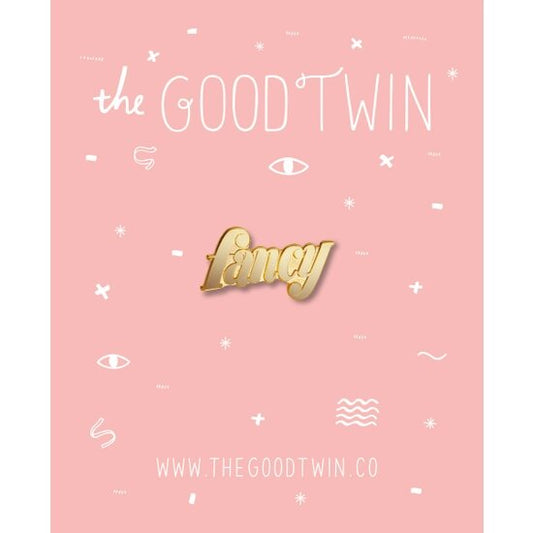 The Good Twin Pin | Fancy, Enamel, Made in California
