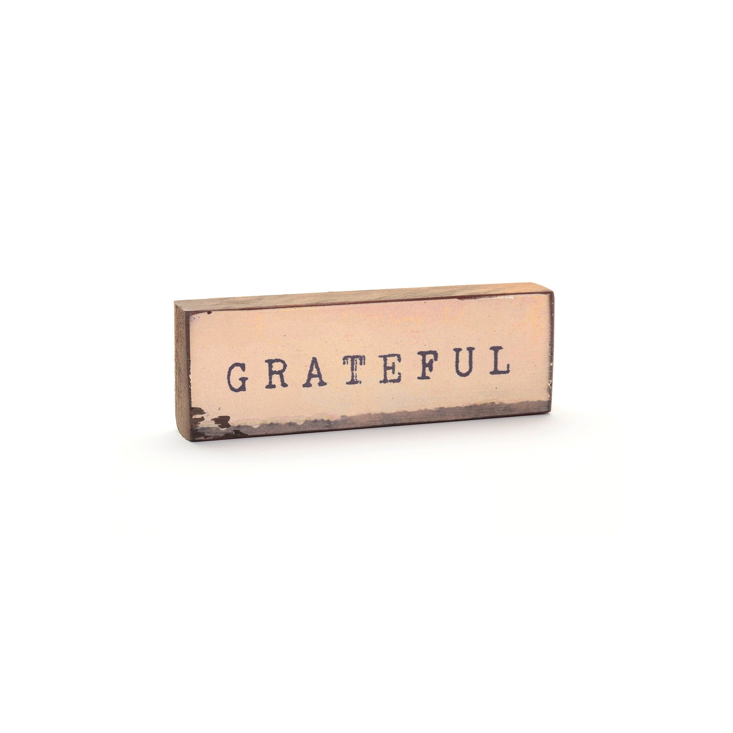 Shelf & Wall Art | Handmade Wood Block, Inspirational Quote