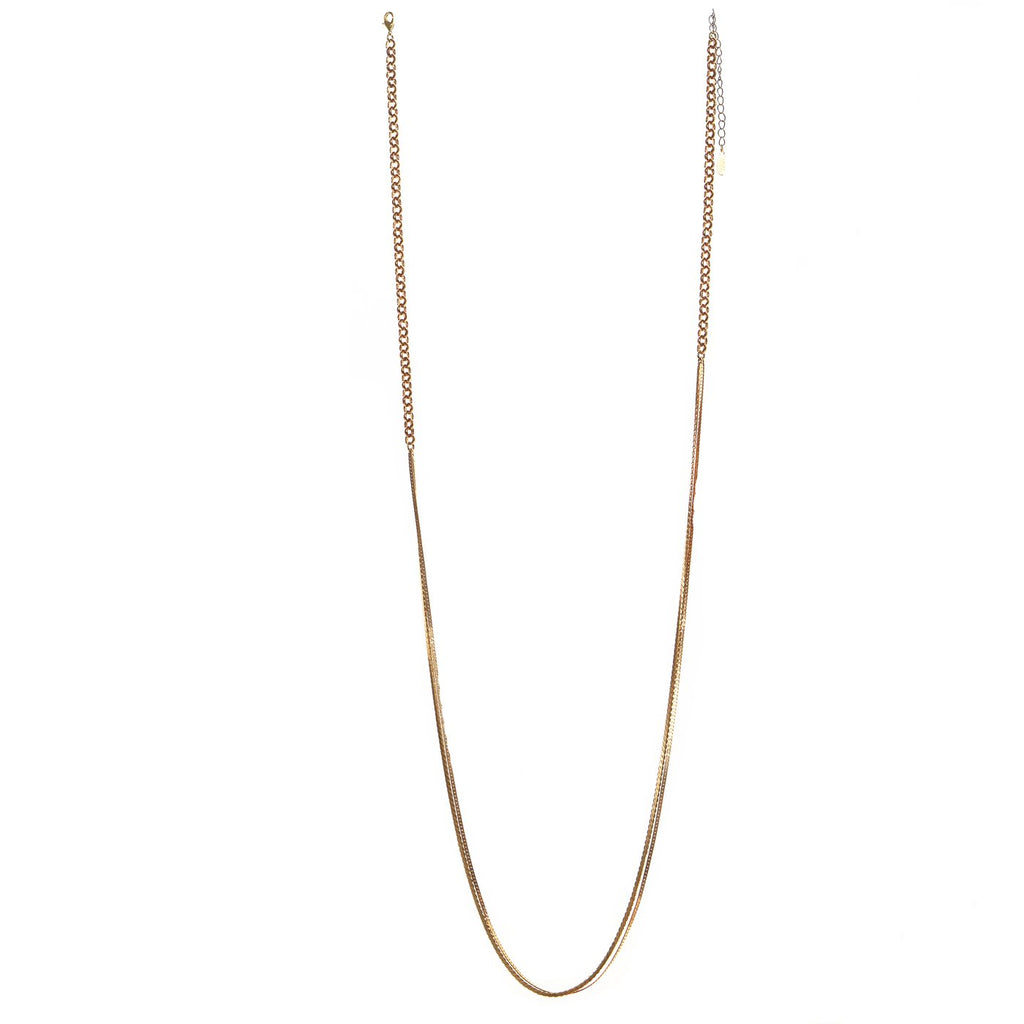 Hailey Gerrits Gladstone 2-in-1 Necklace |Vintage Brass Made Vancouver