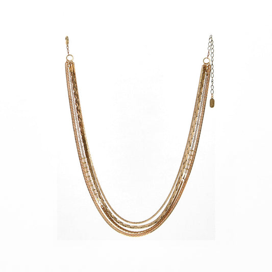 Hailey Gerrits Regis Necklace | Gold Rutilated Quartz, Vintage Brass