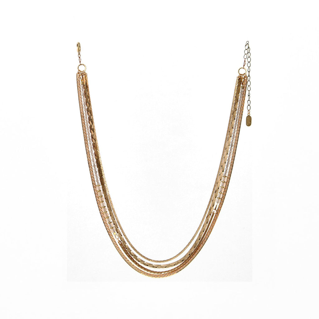 Hailey Gerrits Regis Necklace | Gold Rutilated Quartz, Vintage Brass