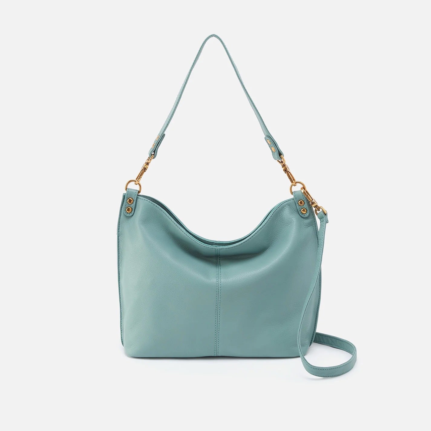 Hobo Bag - Pier Pale Green - Pebbled Hide