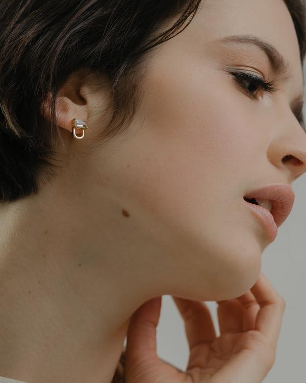 Hailey Gerrits - Doric Earrings - Coral Jade