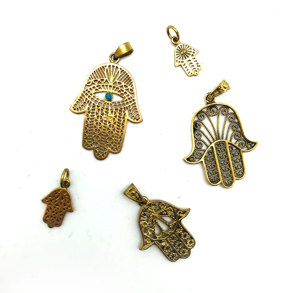 Hamsa Hand Charms Brass | Made in India